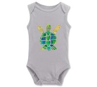 Davcielaora Carino Verde Tartaruga Marina Del Bambino Body Unisex Neonato Tutine Bambino Outfit, I-grigio, 24 mesi