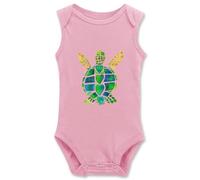 Davcielaora Carino Verde Tartaruga Marina Del Bambino Body Unisex Neonato Tutine Bambino Outfit, I-rosa, 24 mesi