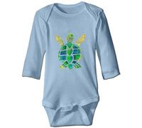 Davcielaora Carino Verde Tartaruga Marina Del Bambino Body Unisex Neonato Tutine Bambino Outfit, L-Blue., 9 mesi