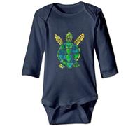 Davcielaora Carino Verde Tartaruga Marina Del Bambino Body Unisex Neonato Tutine Bambino Outfit, L-Navy, 18 mesi