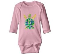 Davcielaora Carino Verde Tartaruga Marina Del Bambino Body Unisex Neonato Tutine Bambino Outfit, L-rosa, 24 mesi