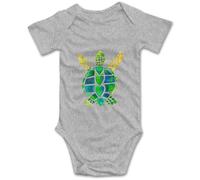 Davcielaora Carino Verde Tartaruga Marina Del Bambino Body Unisex Neonato Tutine Bambino Outfit, T-Grigio, 24 mesi