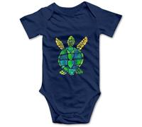 Davcielaora Carino Verde Tartaruga Marina Del Bambino Body Unisex Neonato Tutine Bambino Outfit, T-Navy, 18 mesi