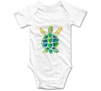 Davcielaora Carino Verde Tartaruga Marina Del Bambino Body Unisex Neonato Tutine Bambino Outfit, T-white, 9 mesi