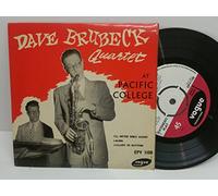 DAVE BRUBECK QUARTET at Pacific College 3 track ep, featuring I'll never smile again. 7 inch picture sleev. epv 1108