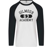 Dave Gilmour Academy 63 Uomo T-Shirt Baseball Manica Lunga Cotone