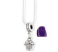 Dave The Bunny Emerald Park Jewelry - Collana con ciondolo a forma di cupcake 3D