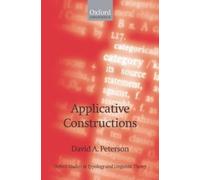 David A. Peterson Applicative Constructions (Copertina rigida)