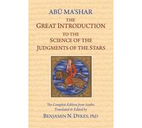 David Abu-Ma Shar The Great Introduction to the Science of the Judg (Tascabile)