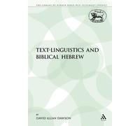 David Allan Dawson Text-Linguistics and Biblical Hebrew (Tascabile)