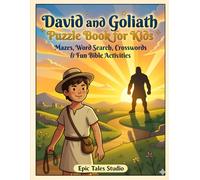 David and Goliath Puzzle Book for Kids: Fun Bible Faith-Building Activities for Kids Ages 4-8