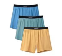 DAVID ARCHY 3/5 Striped Men's Briefs, Boxer da Uomo in Cotone, lusinghieri e Comodi da Indossare Tutti i Giorni