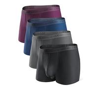 DAVID ARCHY Boxer da uomo in modal confezione multipla | Doppia tasca con patta, ultra morbida sensazione di seconda pelle, spandex elasticizzato traspirante, anti sfregamento