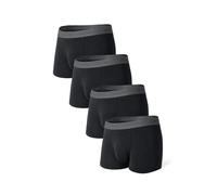 DAVID ARCHY Boxer da Uomo Pantaloncini retrò, Mutande da Uomo in bambù Biancheria Intima di Base Ultra Morbida Traspirante, Pacco da 4
