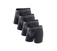 DAVID ARCHY Boxer Uomo in bambù Ultra Morbido, Mutande Boxer Bamboo Comodi, Intimo Maschile ,Traspiranti, 4 Paia