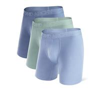 DAVID ARCHY Boxer Uomo in bambù Ultra Morbido, Mutande Boxer Bamboo Comodi, Intimo Maschile ,Traspiranti, 3 Paia
