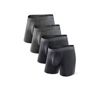 DAVID ARCHY Boxer Uomo in bambù Ultra Morbido, Mutande Boxer Bamboo Comodi, Intimo Maschile ，Traspiranti, 4 Paia