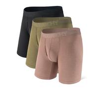 DAVID ARCHY Boxer Uomo in bambù Ultra Morbido, Mutande Boxer Bamboo Comodi, Intimo Maschile ,Traspiranti, 3 Paia