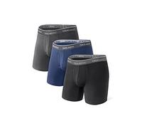 DAVID ARCHY Boxer Uomo Intimo in Fibra di bambù con Marsupio Mutande Ultra morbide e Traspiranti, Pacco da 3