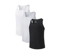DAVID ARCHY Canottiere e Magliette Intime da Uomo ascellare con Scollo Tondo Scollo a V o Maniche Corte Soft Bianco Nero Grigio