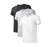 DAVID ARCHY Canottiere e Magliette Intime da Uomo ascellare con Scollo Tondo Scollo a V o Maniche Corte Soft Bianco Nero Grigio