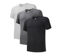 DAVID ARCHY Canottiere e Magliette Intime da Uomo Business Realizzata in Micro Modal con Collo Rotondo e Manica Corta, Pacco da 3