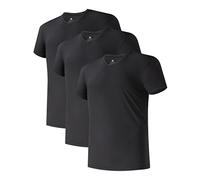 DAVID ARCHY Maglia Intima da Uomo Business,Canottiere e Magliette Intime da Uomo Realizzata in Micro Modal con Scollo a V Maglia Intima Morbida Manica Corta Morbida Piacevole, Pacco da 3