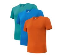 DAVID ARCHY Maglietta Intima da Uomo Confezione da 3 Magliette in Rayon di bambù Morbido e Confortevole Magliette Traspiranti Magliette Intimo Girocollo