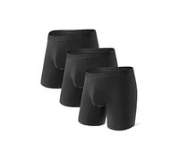 DAVID ARCHY Slip Boxer Uomo Modal con Patta Marsupio Separato Microfibra Multipack Mutande Funzione Doppie Tasche Intimo