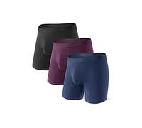 DAVID ARCHY Slip Boxer Uomo Modal con Patta Marsupio Separato Microfibra Multipack Mutande Funzione Doppie Tasche Intimo