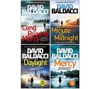 David Baldacci Atlee Pine Serie 4 Collezione di libri (La lunga strada verso la misericordia, Un minuto a mezzanotte, Luce del giorno, Misericordia)