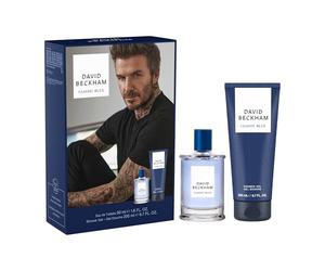 David Beckham, Cofanetto Regalo per Lui Classic Blue, con Eau de Toilette & Docciaschiuma, Magnetica e Vibrante, Fragranza per Uomo, 50ml e 200ml