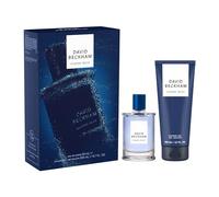 David Beckham Confezione Regalo Classic Blue, Eau de Toilette 50ml e Gel Doccia 200ml, Fragranza Aromatica Fruttata per Lui
