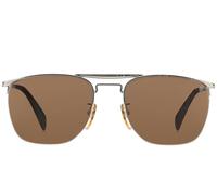 David Beckham Db 1001/s Occhiali Da Sole Uomo Argento Geometrico Marrone 55mm