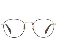 David Beckham DB 1015 Eyeglasses - Round Stainless Steel Frame, 50mm, Handmade