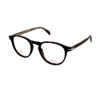 DAVID BECKHAM Uomo DB 1018 086 Montature da vista Acetato Havana Rotonda