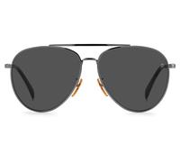 David Beckham Db 1102/f/s Occhiali Da Sole Uomo Grigio Pilot Grigio 61mm