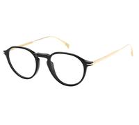 David Beckham DB 1105 2M2 49 Men's Eyeglasses - Black Gold Frame