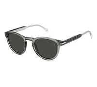 DAVID BECKHAM Uomo DB 1111/S 1ED/IR Occhiali da sole Acetato Verde Grigio Rotonda
