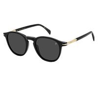 DAVID BECKHAM Db 1114/S Occhiali, Nero e Oro, 49 Uomo