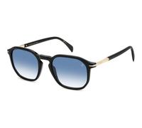 David Beckham DB 1115/S 807-08 52 Sunglasses - Black Frame, Blue Gradient Lenses