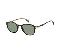 DAVID BECKHAM Uomo DB 1140/S 05K/O7 Occhiali da sole Acetato Nero Verde Geometrica Antiriflesso
