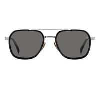 David Beckham Db 1161/s Occhiali Da Sole Uomo Nero Squadrato Grigio 54mm Polarizzato
