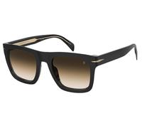 David Beckham DB 7000/S FLAT 807-N4 56 Men's Sunglasses - Black Acetate Frame, Brown Gradient Lenses
