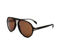 David Beckham DB 7005/S 003 Men's Sunglasses - Matte Black Frame, Brown Lenses