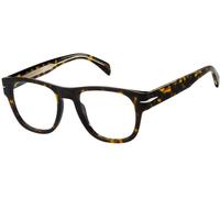 David Beckham DB 7025 807 52 Men's Eyeglasses - Black Acetate Frame