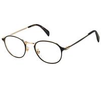David Beckham DB 7055 I46 48 Men's Eyeglasses - Matte Black Gold Frame