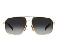 David Beckham Db 7102/s Occhiali Da Sole Uomo Oro Geometrico Grigio 61mm