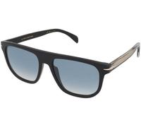 DAVID BECKHAM Uomo DB 7111/S 807/F9 Occhiali da sole Acetato Nero Azzurro Pilot Fotocromatiche Sfumato