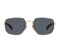 David Beckham Db 7121/g/s Occhiali Da Sole Uomo Oro Rettangolari Grigio 60mm